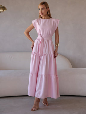Vestido Midi Alfaiataria Manga Muscle Tee Brenda