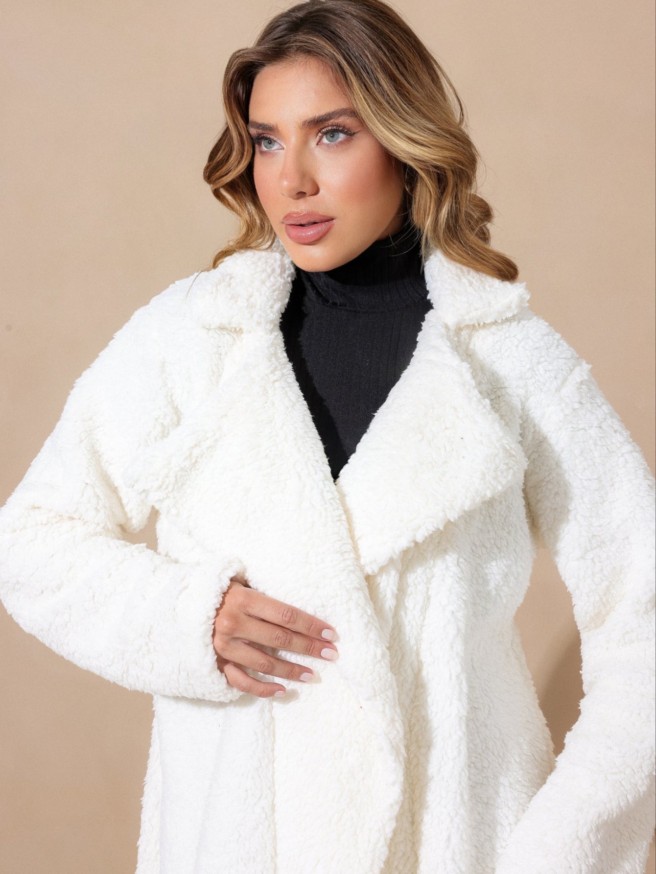 Sobretudo longo Teddy Pelo sintetico Alaska