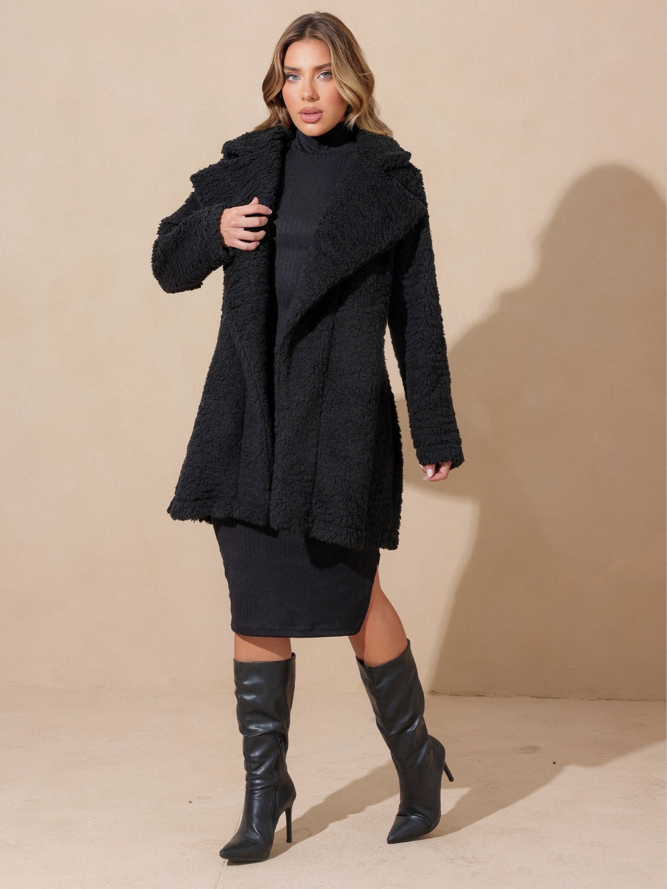 Sobretudo longo Teddy Pelo sintetico Alaska