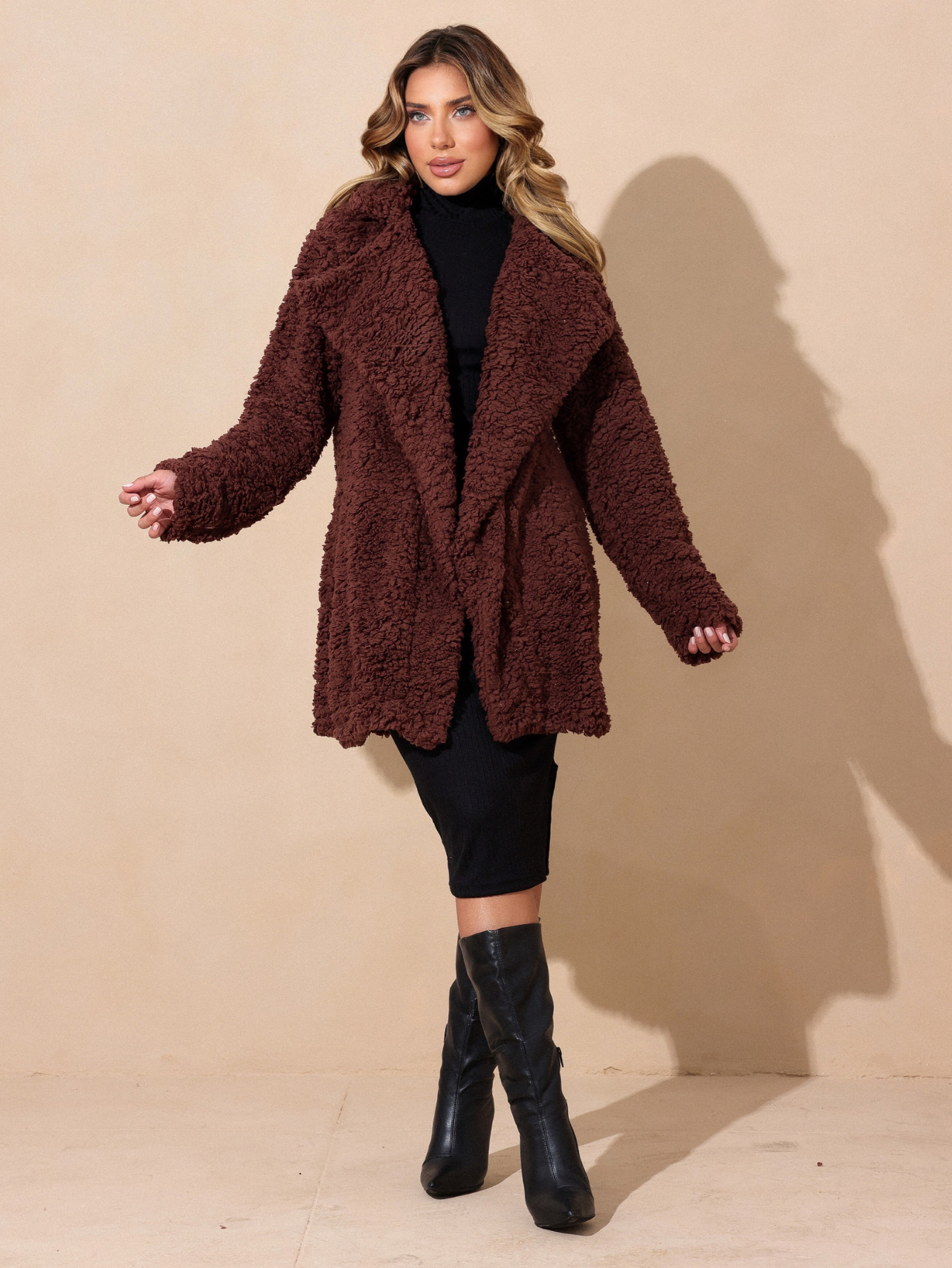 Sobretudo longo Teddy Pelo sintetico Alaska