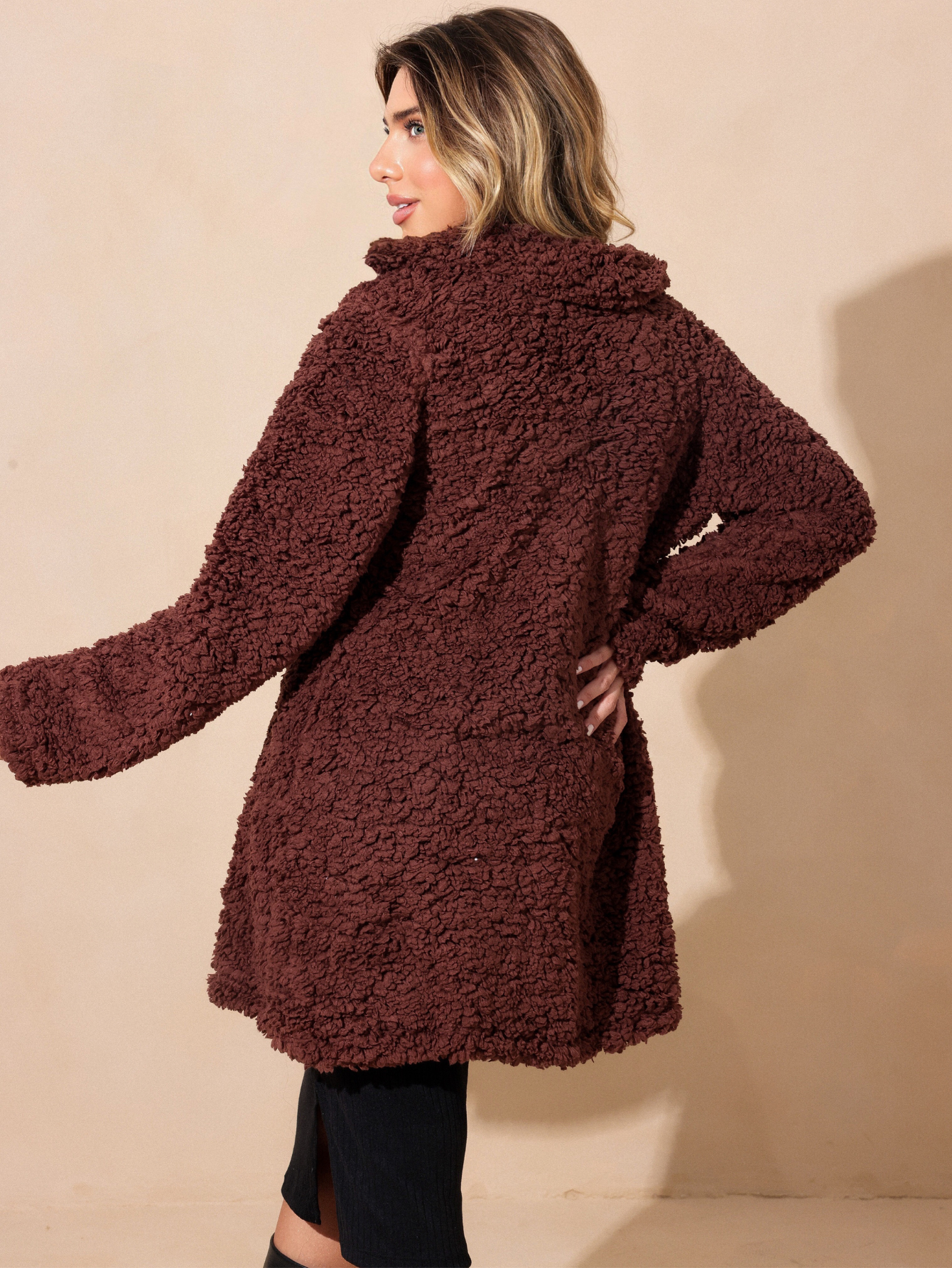 Sobretudo longo Teddy Pelo sintetico Alaska