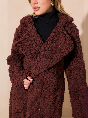 Sobretudo longo Teddy Pelo sintetico Alaska