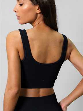 Top seamless canelado essencial
