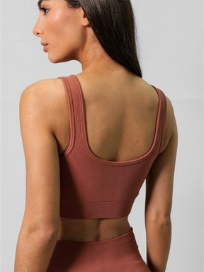 Top seamless canelado essencial