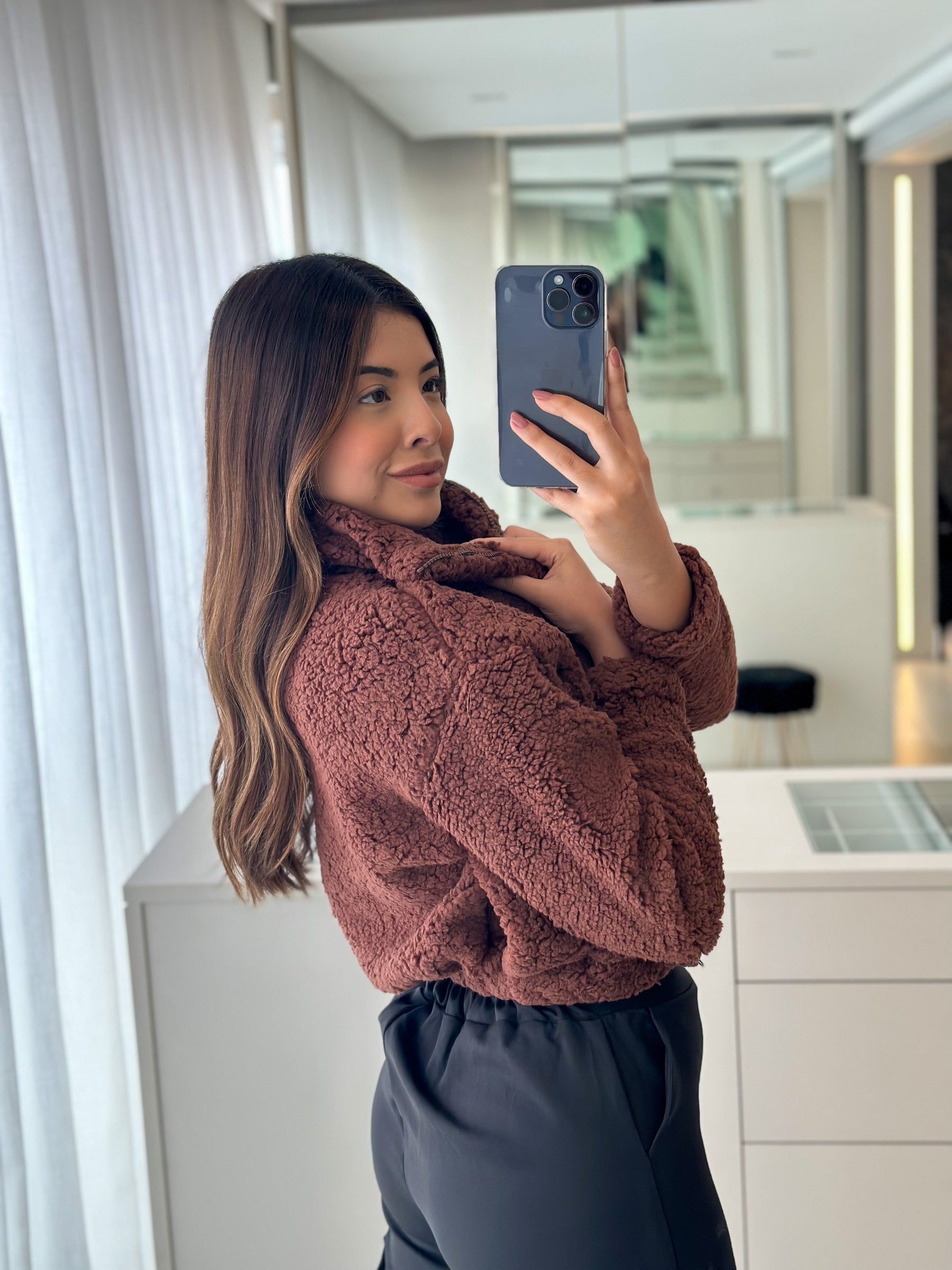 Jaqueta Teddy Pelo sintetico Bariloche