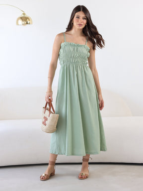Vestido Longo Busto Elastex Linho Ariel