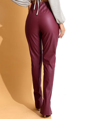 Calça Couro Skinny Montaria Soho