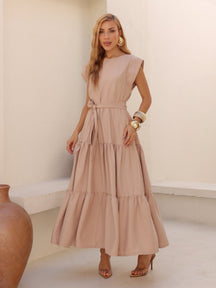 Vestido Midi Alfaiataria Manga Muscle Tee Brenda