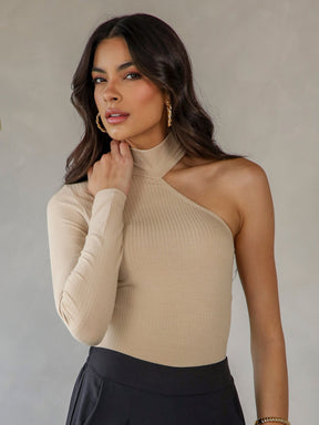 Body Canelado Manga Unica Lelê