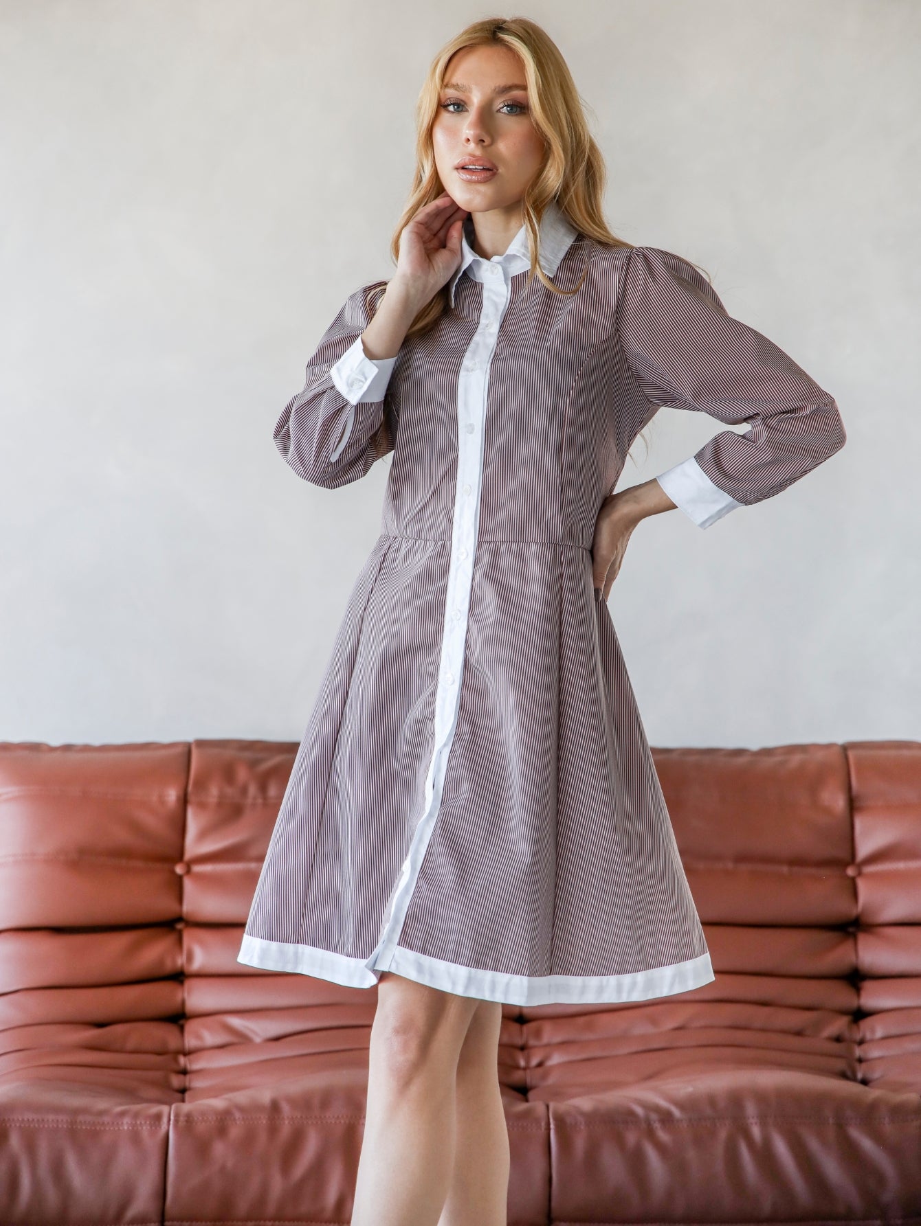 Vestido Chemise Feminino em Tricoline Franciele