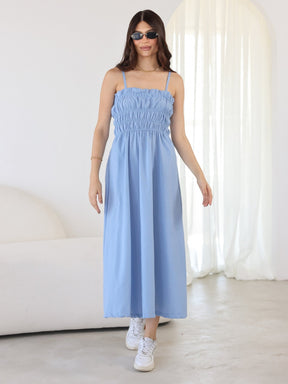 Vestido Longo Busto Elastex Linho Ariel