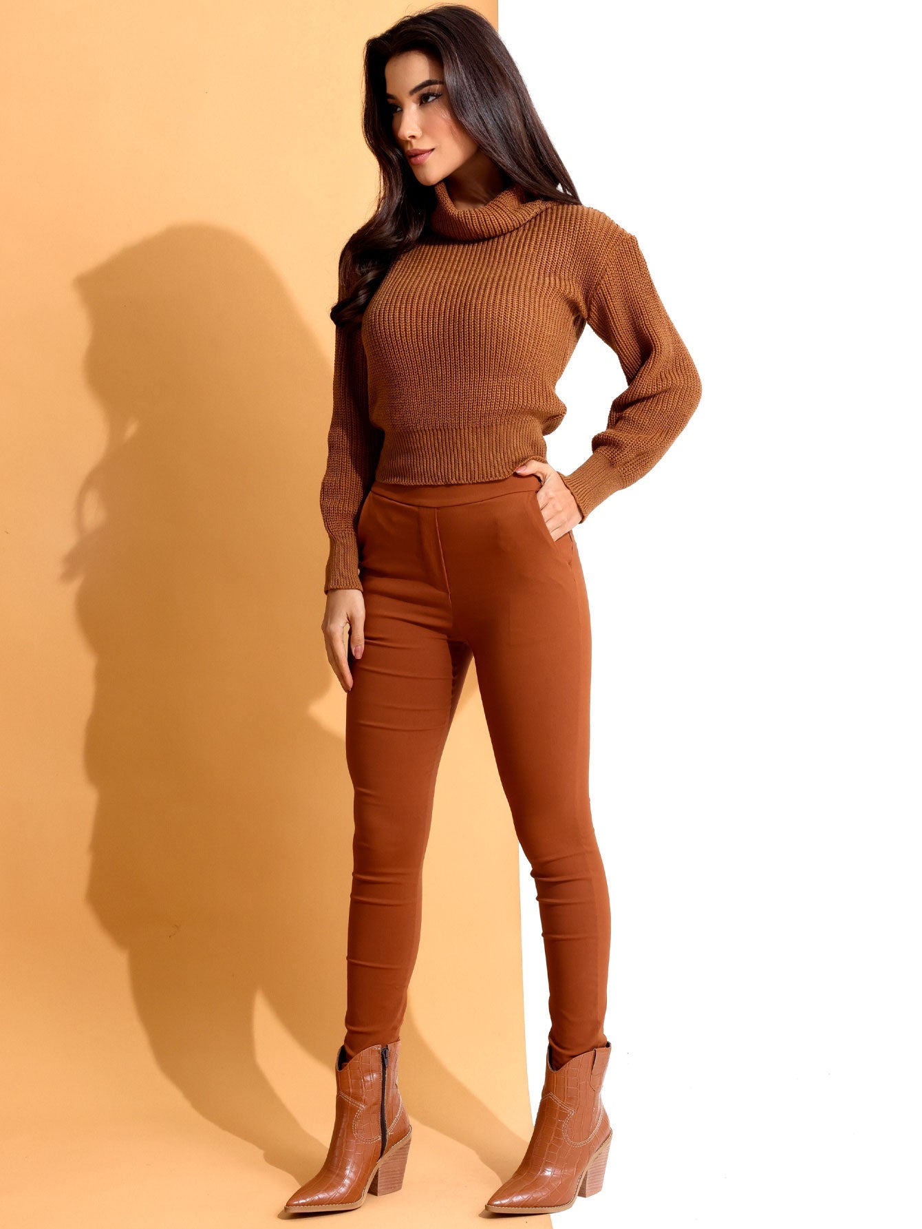 Calça Melinda Feminina Skinny em Bengaline Poliamida