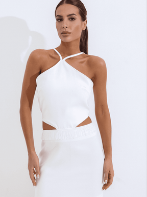 Vestido Cíntia Curto de Alfaiataria com Recortes