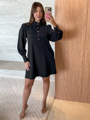 Vestido alfaiataria Manga longa Cinara