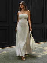 Vestido Longo de Linho Tomara que Caia Mayara