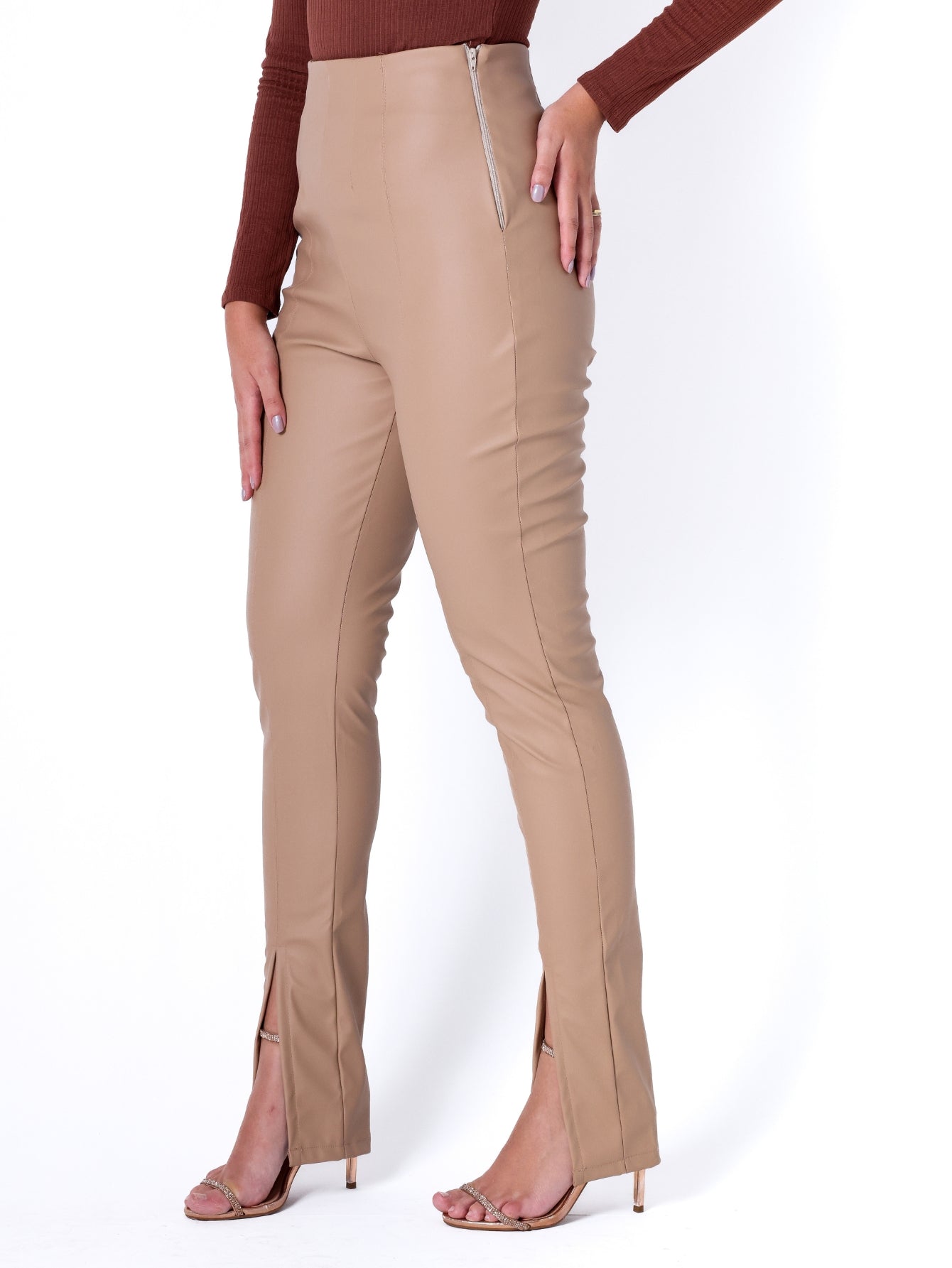 Calça Couro Skinny Montaria Soho