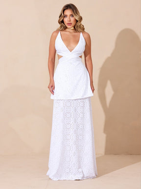 Vestido Longo Feminino Mônaco em Malha Laise