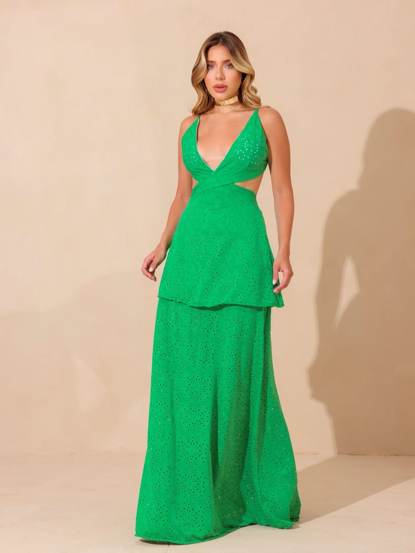 Vestido Longo Feminino Mônaco em Malha Laise