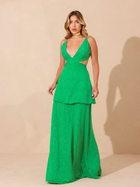 Vestido Longo Feminino Mônaco em Malha Laise