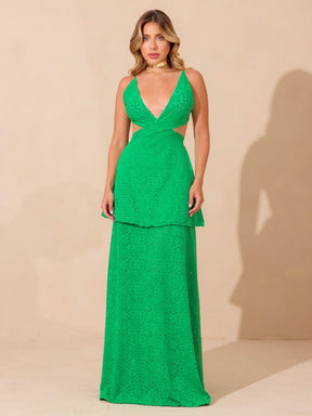 Vestido Longo Feminino Mônaco em Malha Laise