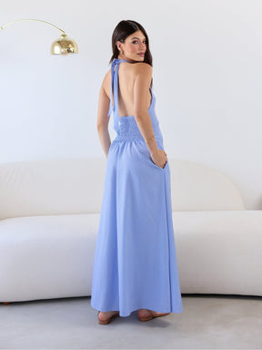 Vestido longo Frente Unica Lastex Vitória